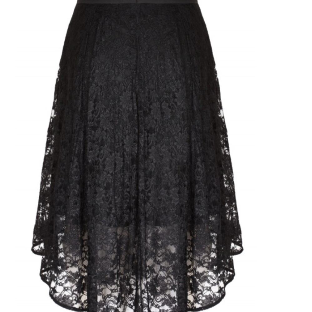 GORGEOUS hi lo lacy skirt